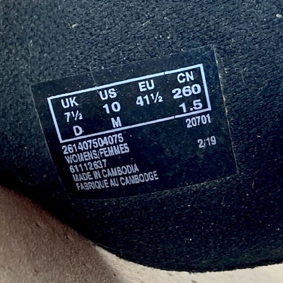 Clarks Sandals Womens 10 Black Leather Phebe Mist Thong Comfort Wedge Slip On - Picture 14 of 15